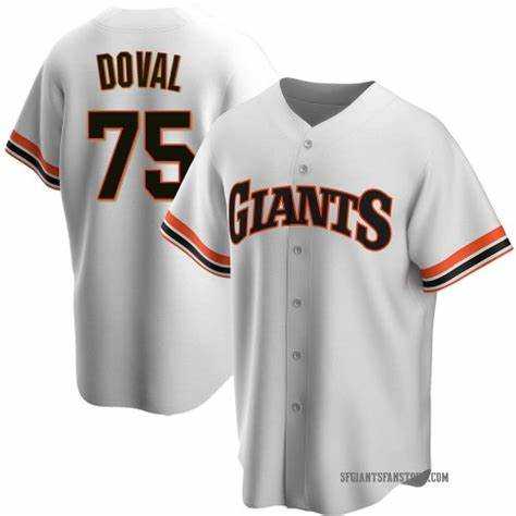 Men's San Francisco Giants #75 Camilo Doval White Cool Base Stitched MLB Jersey Dzhi